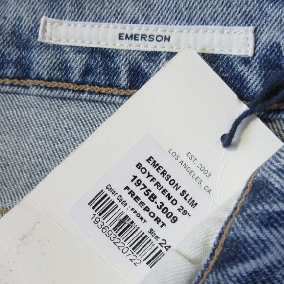 NWT Citizens of Humanity Emerson in Freeport Destroy Slim Boyfriend Jeans 24 - Picture 4 of 10